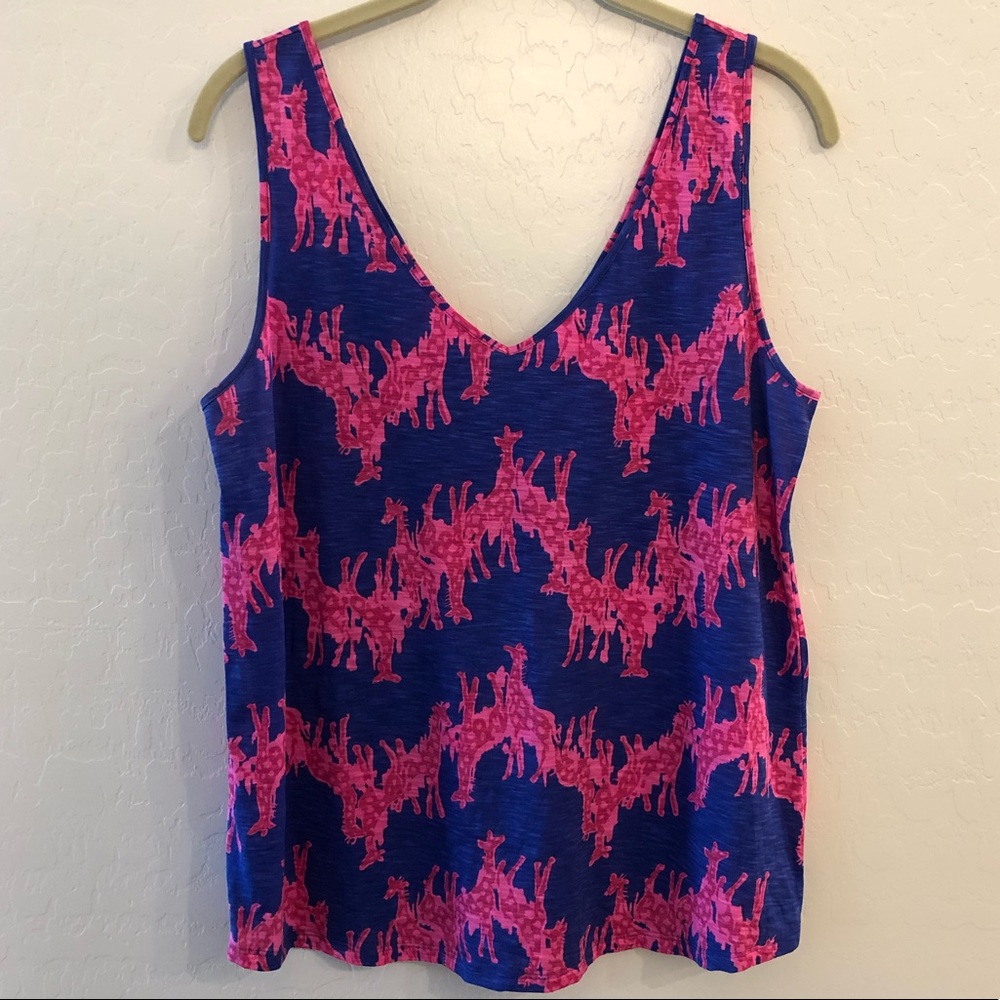 Lilly Pulitzer Gigi V-Neck Tank Top - Size Large